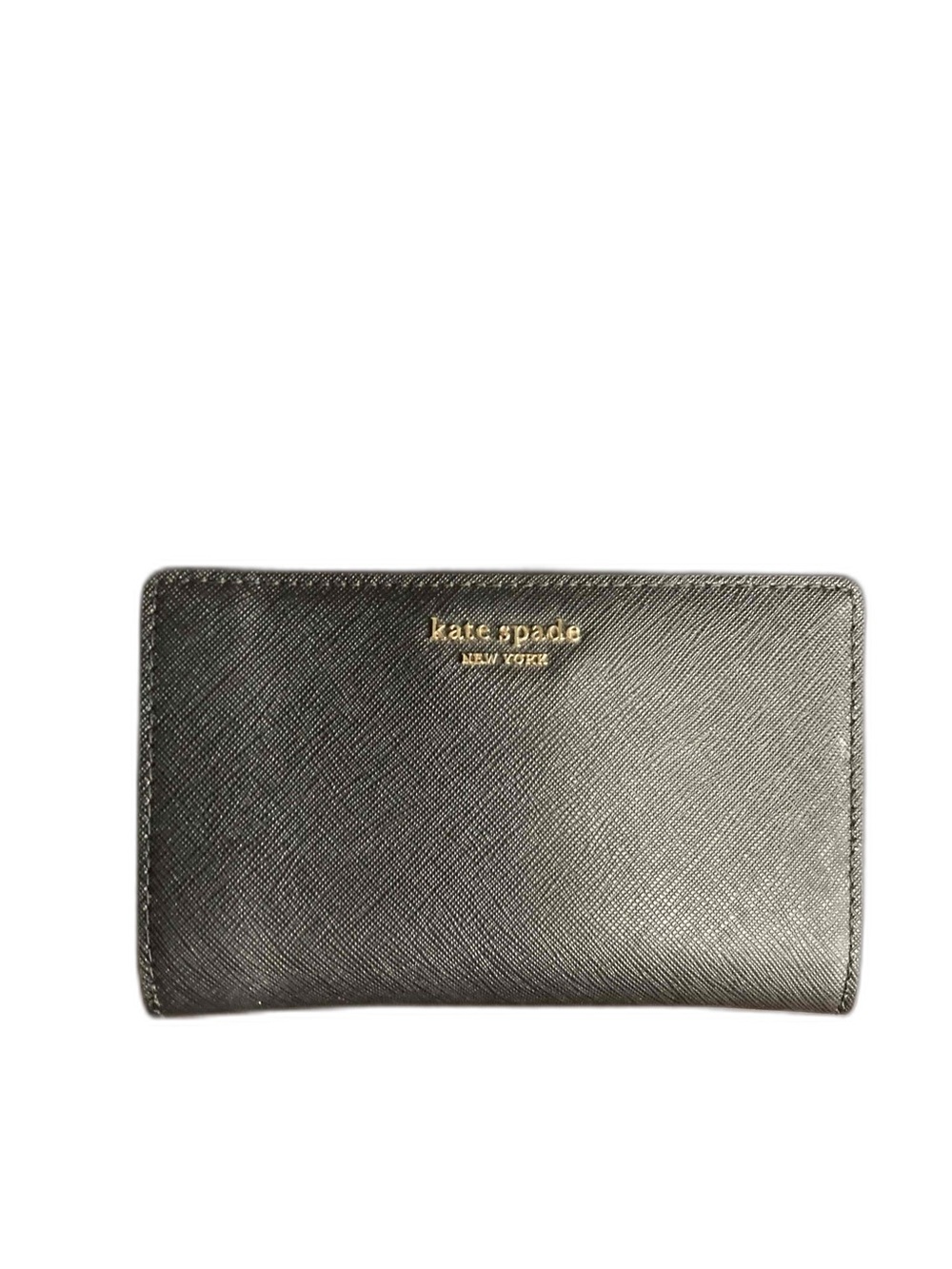 Kate Spade Cameron Black Saffiano Leather Bifold Wallet NWOT